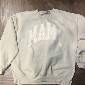 Women's Cream Crewneck Sweater